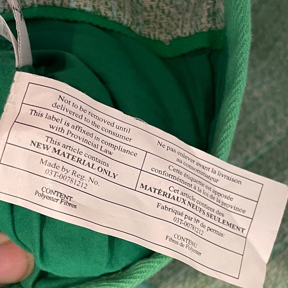 J. Crew Collarless Tweed Blazer Jacket Womens Size 0 Spearmint Green Career - Picture 8 of 11